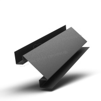 Планка угла внутреннего сложного 75х3000 (VALORI-20-DarkGrey-0.5)