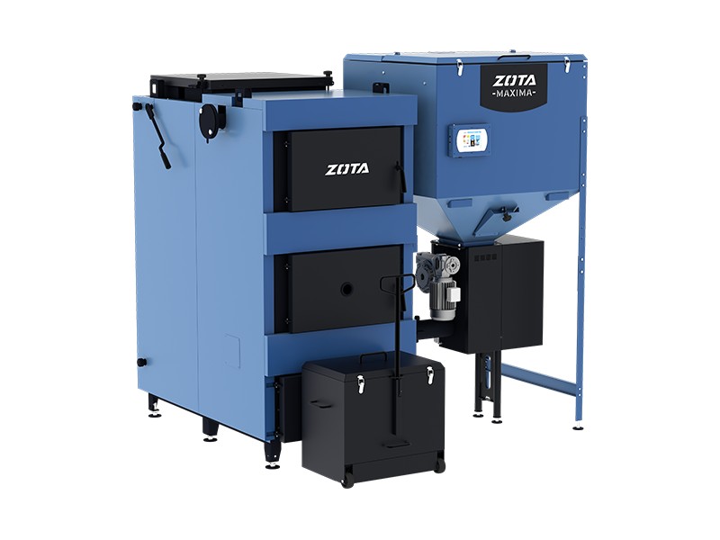 Котел ZOTA MAXIMA 300 (два шнека) бункер 5000л комбинированный Котел ZOTA MAXIMA 300 (два шнека) бункер 5000л комбинированный