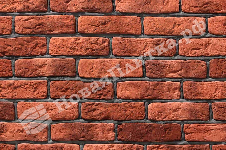 Декоративный кирпич  "Старый кирпич" 09-27, угловой элемент Декоративный кирпич  "Старый кирпич" 09-27, угловой элемент