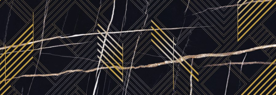 Декор настенный Royal Nero Oro 242x700 черный Декор настенный Royal Nero Oro 242x700 черный