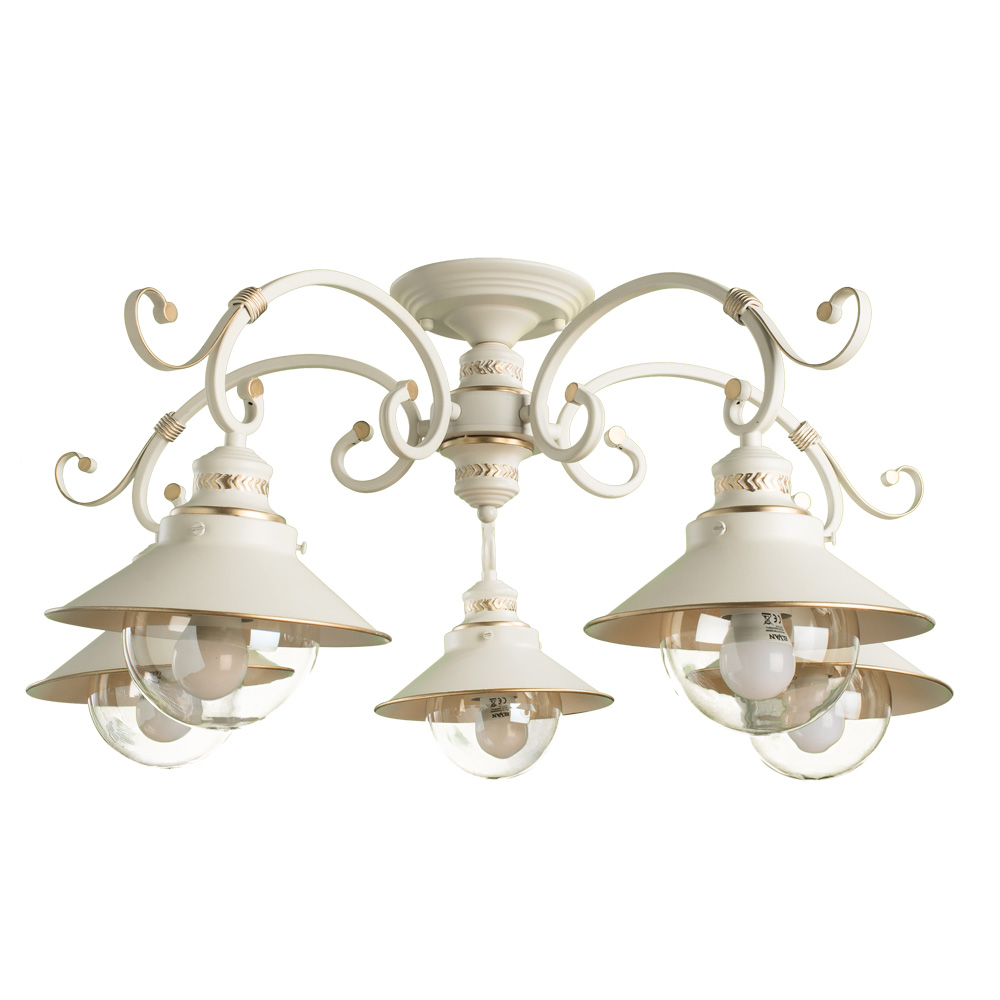 Потолочная люстра Arte Lamp GRAZIOSO A4577PL-5WG Потолочная люстра Arte Lamp GRAZIOSO A4577PL-5WG