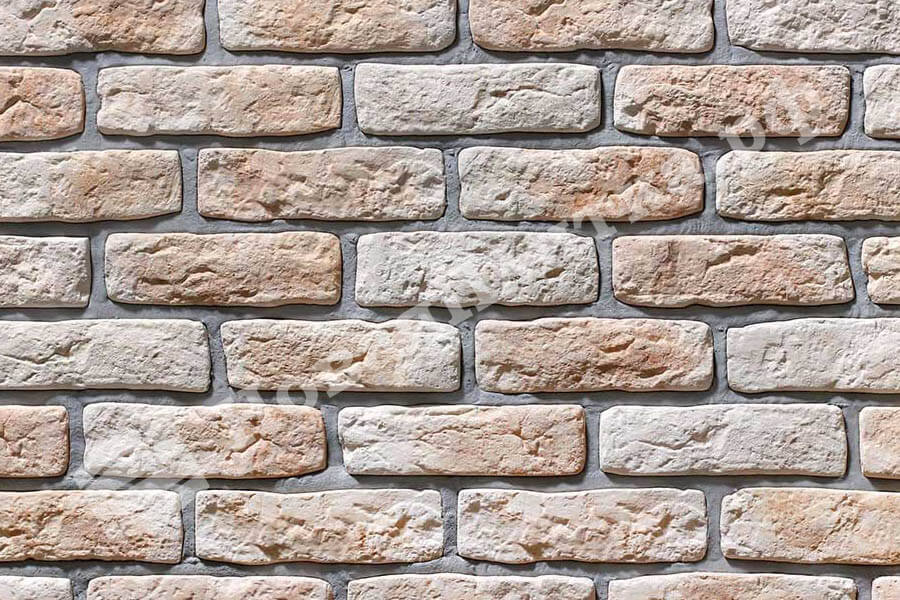 Декоративный кирпич  "Старый кирпич" 09-04, плоский элемент Декоративный кирпич  "Старый кирпич" 09-04, плоский элемент