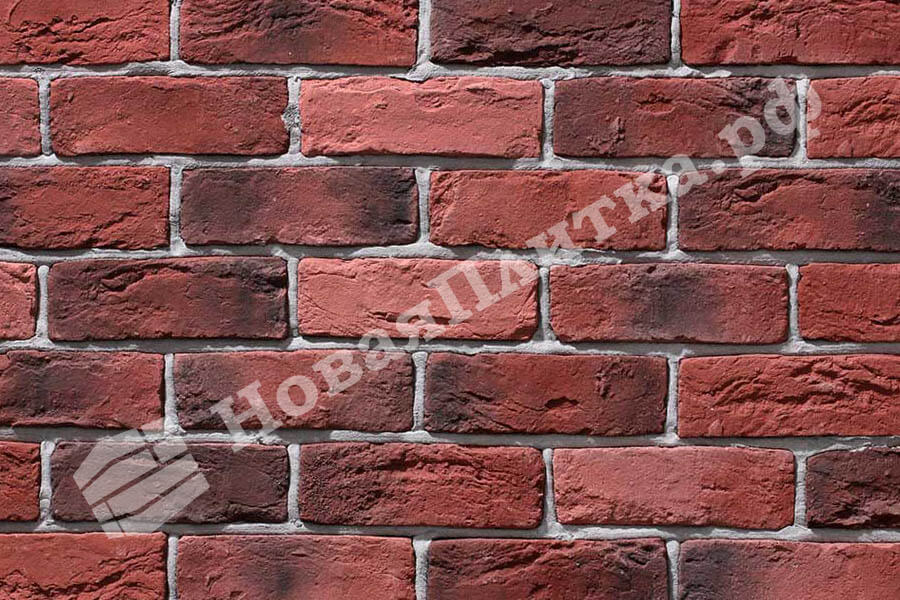 Декоративный кирпич  "Шамотный кирпич" 12-19, угловой элемент Декоративный кирпич  "Шамотный кирпич" 12-19, угловой элемент