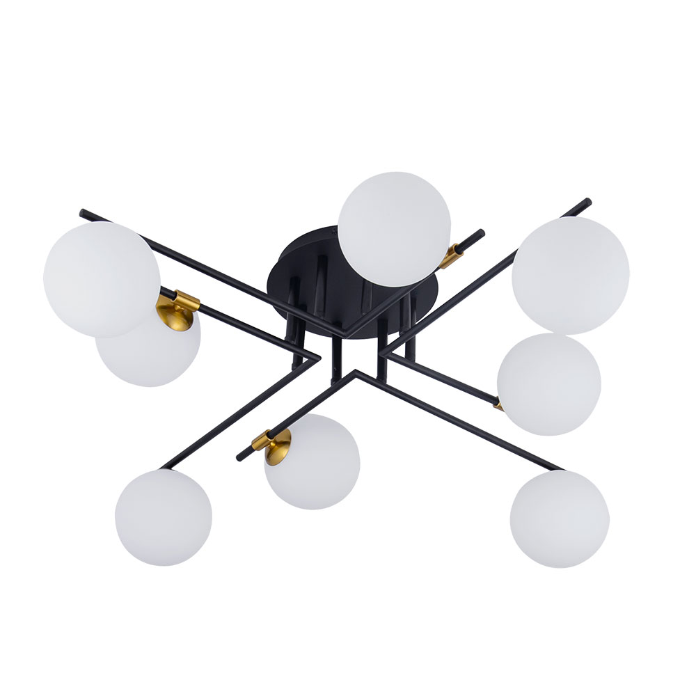 Потолочная люстра Arte Lamp GEMINI A2243PL-8BK Потолочная люстра Arte Lamp GEMINI A2243PL-8BK