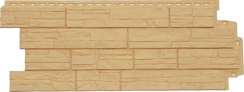 Фасадная панель Grand Line Сланец Classic (Песочный) Фасадная панель Grand Line Сланец Classic (Песочный)