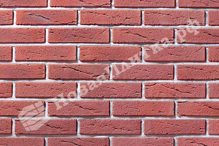 Декоративный кирпич  "Тонкий кирпич" 06-08, плоский элемент Декоративный кирпич  "Тонкий кирпич" 06-08, плоский элемент