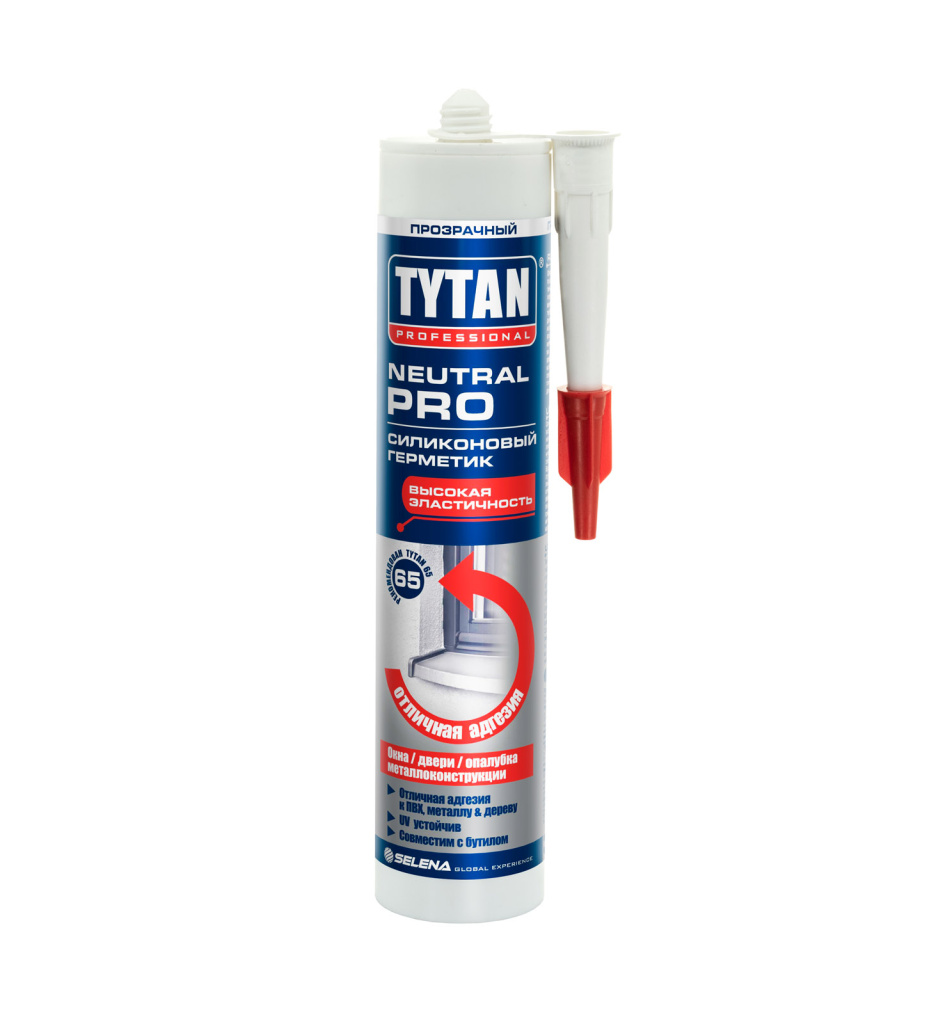 Герметик Силиконовый нейтральный Neutral PRO белый Tytan Professional 280мл Герметик Силиконовый нейтральный Neutral PRO белый Tytan Professional 280мл