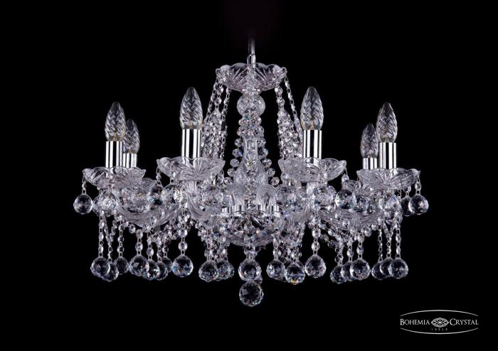 Подвесная люстра Bohemia Ivele 1413/8/200/Ni/Balls Подвесная люстра Bohemia Ivele 1413/8/200/Ni/Balls