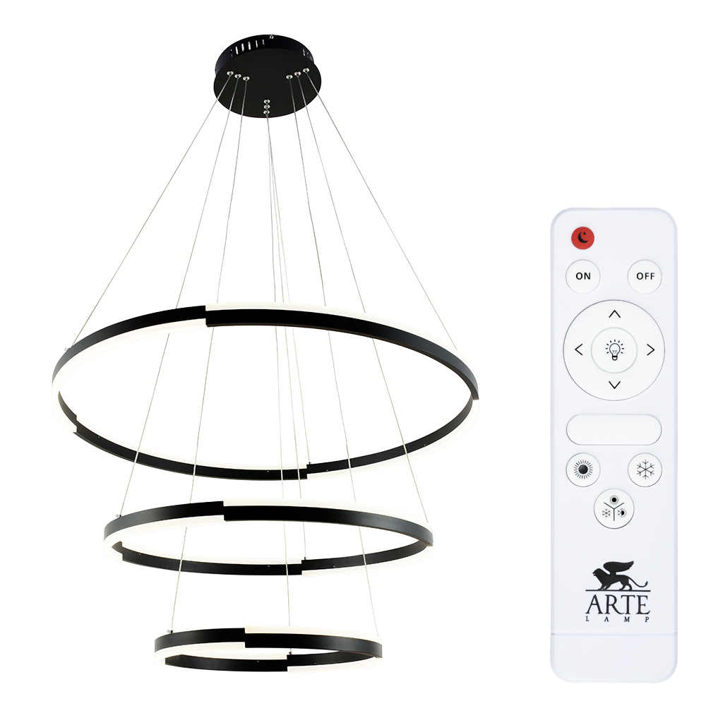 Подвесная люстра Arte Lamp ALFIE A2180SP-60BK Подвесная люстра Arte Lamp ALFIE A2180SP-60BK