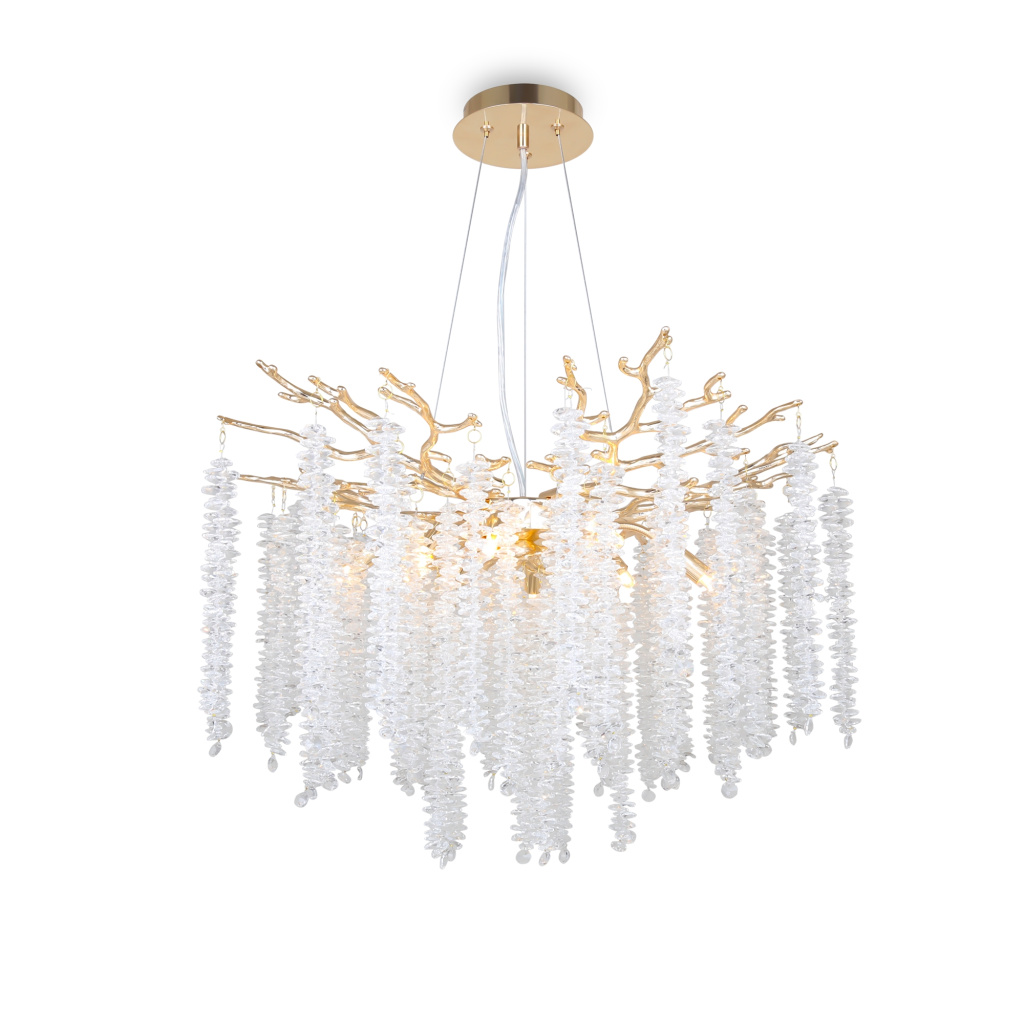 Подвесная люстра Freya MINERAL FR1010PL-08G Подвесная люстра Freya MINERAL FR1010PL-08G