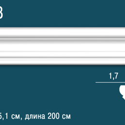 Р58 Молдинг гладкий Р58 Молдинг гладкий