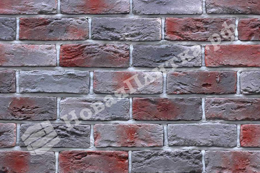 Декоративный кирпич  "Шамотный кирпич" 12-37, угловой элемент Декоративный кирпич  "Шамотный кирпич" 12-37, угловой элемент