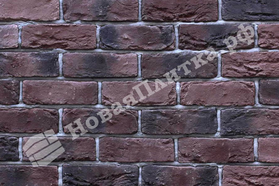 Декоративный кирпич  "Шамотный кирпич" 12-38, угловой элемент Декоративный кирпич  "Шамотный кирпич" 12-38, угловой элемент