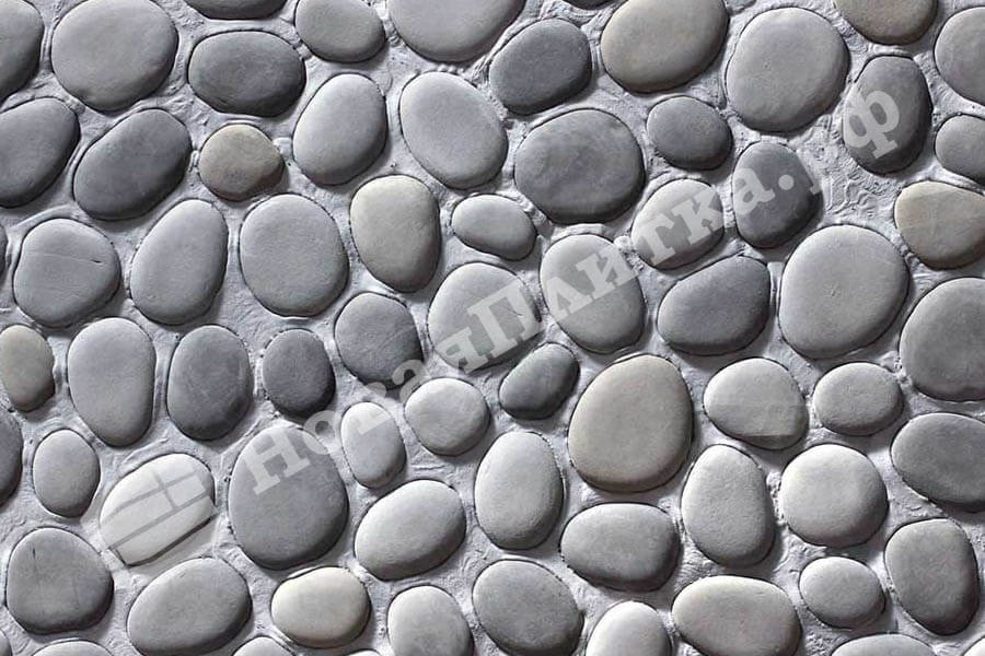 Декоративный камень "Галька" 13-01, плоский элемент Декоративный камень "Галька" 13-01, плоский элемент