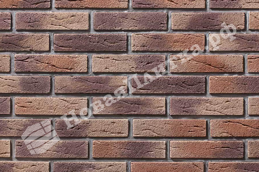 Декоративный кирпич  "Тонкий кирпич" 06-11, плоский элемент Декоративный кирпич  "Тонкий кирпич" 06-11, плоский элемент