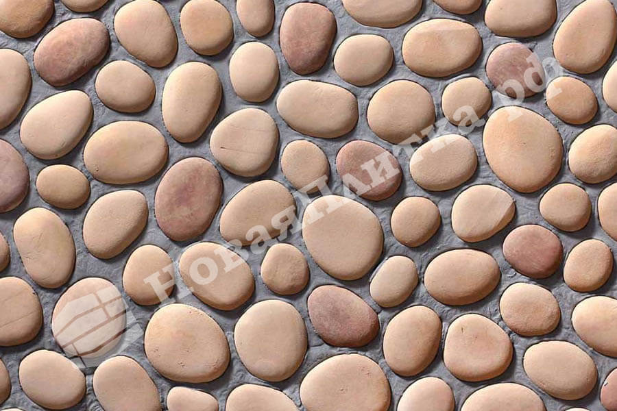 Декоративный камень "Галька" 13-03, угловой элемент Декоративный камень "Галька" 13-03, угловой элемент