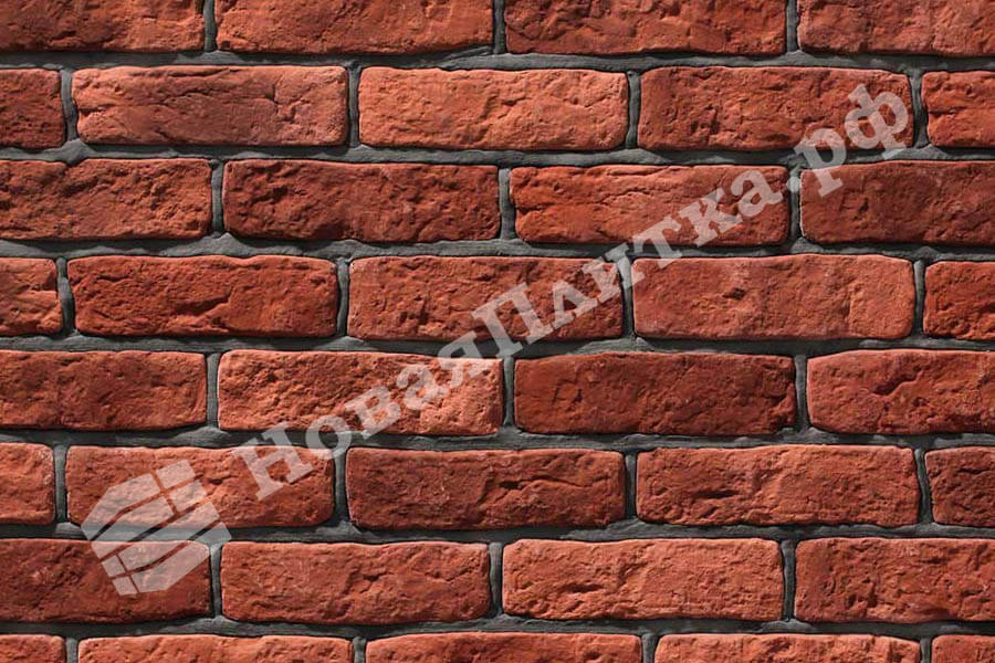 Декоративный кирпич  "Старый кирпич" 09-26, угловой элемент Декоративный кирпич  "Старый кирпич" 09-26, угловой элемент