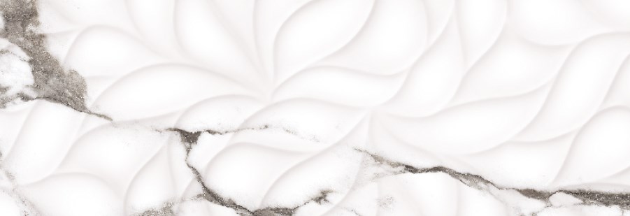 Плитка настенная  Royal Bianco Rel. R 242x700 белая Плитка настенная  Royal Bianco Rel. R 242x700 белая