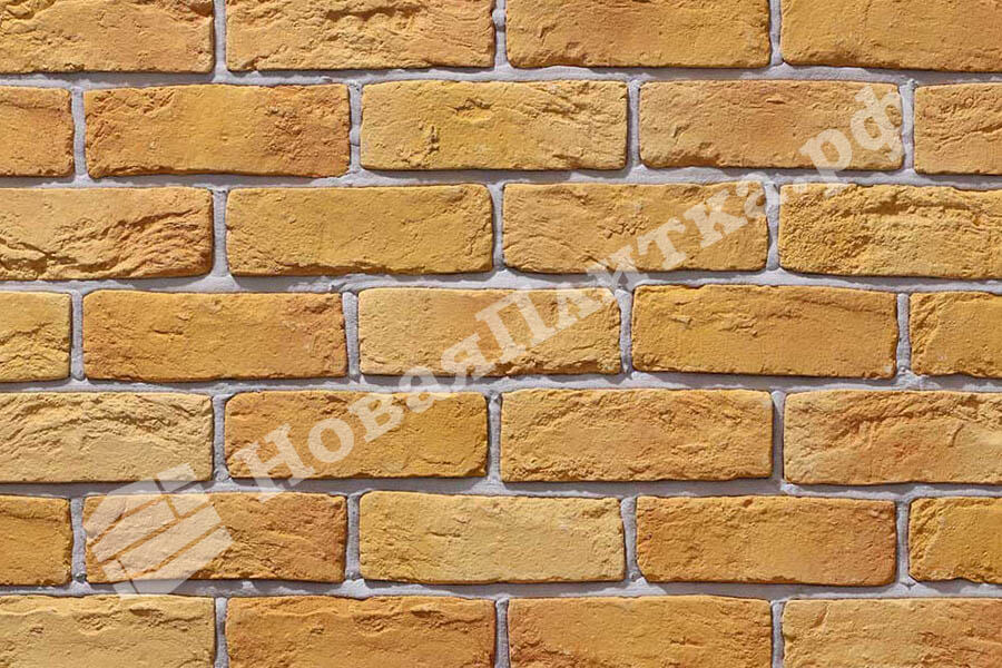 Декоративный кирпич  "Шамотный кирпич" 12-20, угловой элемент Декоративный кирпич  "Шамотный кирпич" 12-20, угловой элемент